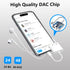 USB C to 3.5mm Headphone and Charger Adapter 2-Pack, 2-in-1 Dongle Cable with PD Fast Charging for iPhone 15 Pro Max