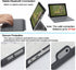 Keyboard Case for Surface Go 3 2021 / Go 2 2020 / Go 2018, Ultra-Slim Wireless Keyboard with Touchpad - Grey