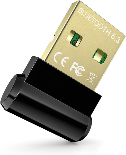 Techkey Bluetooth Adapter for Desktop PC, Plug & Play 5.3 USB Mini EDR