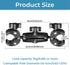 Sequpr Camera Clamp Mount for Gopro, Super Clamp Adapter Double Head Multifunction Holder for Motorcycle, Photography