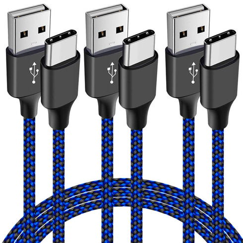 3-Pack 6ft USB C Cable for Kindle E-readers, Fire Tablets (HD 10 9th 10th 11th Gen, HD 8, 8 Plus 2020 2022)