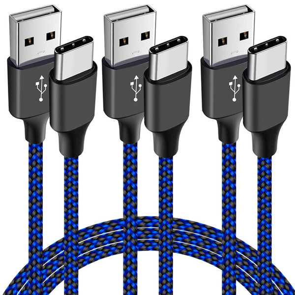 3-Pack 6ft USB C Cable for Kindle E-readers, Fire Tablets (HD 10 9th 10th 11th Gen, HD 8, 8 Plus 2020 2022)