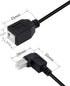 SinLoon USB 2.0 Type-B Printer Cable, 2-Pack USB B Female to Type B Male (90 Degree Down)