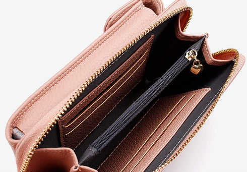 Valentoria Womens Small Leather Crossbody Bag Cell Phone Wallet Shoulder Purse Handbag