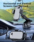 Car Phone Holder for Windshield Dashboard Air Vent, Universal Hands-Free Cell Phone Holder for iPhone Samsung (Black)