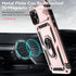 SunStory iPhone 11 Pro Max Case with HD Screen Protector, Slide Camera Cover & Kickstand - Rose Gold