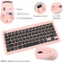 Rii RKM709 Wireless Keyboard and Mouse Combo - 2.4GHz Ultra-Slim Multimedia Office Keyboard for PC, Laptop, Desktop