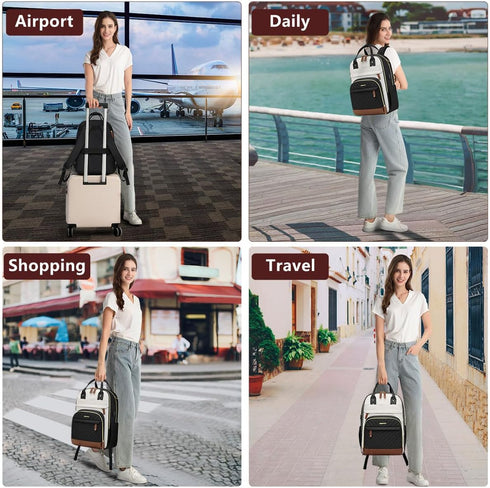 Backpack 15.6 inch Backpack Backpack Backpacks Laptop for Women Bag - Work Travel with USB Charger College Bookbag