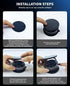 Rvelon 2Pack Mount,360 17 Max/Air/17 Pro/16 ProMax/15 Magnetic Car Phone Holder for Magsafe Adjustable Foldable