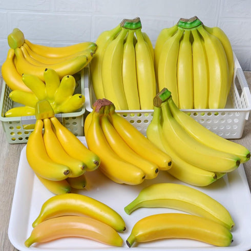 Vacumist Scene,18x4x4cm (1 Artificial Banana Fake Fruit Foam Prop for Home Decoration,Storefront Display or Photography