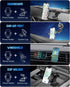 Wireless Car Charger 3 in 1 Phone Mount, Fast Charging Auto Clamping, Compatible with iPhone 15 14 13 12 11, Samsung