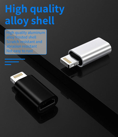 Zoyuzan Micro USB to Lightning Adapter 3-Pack for iPhone 5s, 6, 7, 8, X, XR, XS, 11, 12, iPad Connector.