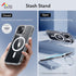 ESR for iPhone 15 Plus Case, Compatible with MagSafe, Military-Grade Protective Case, Built-in Stash Stand Phone Case, Scratch-Resistant Back Cover, Classic Series, Clear