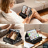 TpeeTeek 4-13" Tablet Pillow Stand with Storage, Foldable iPad Holder for Lep, Bed, Sofa, and Desk - Soft Pad Dock