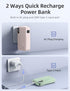 RORRY 10000mAh Pack 22.5W 17/16/15 S25/S24/S23 Portable Charger Built in Cables, AC Wall Plug in Portable Charger Power