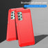 M MAIKZI Samsung Galaxy A23 Case, Red Brushed TPU, with HD Screen Protector
