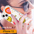 GiiKa for iPhone 13 Case with Screen Protector, Clear Protective Floral Girls Women Shockproof Hard Case with TPU Bumper Cover Phone Case for iPhone 13, Colorful Graffiti