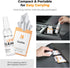K&F CONCEPT 60ML x1 x1 Headset, Lens Cleaner Spray Kit | Glasses Cleaner + Microfiber Cleaning Cloth | Lens and Screen
