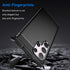 Samsung Galaxy S24 Ultra Phone Case, Shockproof Carbon Fiber Jacket, Soft TPU, Scratch Resistant Black