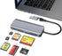 clickfish 7 in 1 Memory Stick Pro Duo Card Reader, USB-C Multi Cards