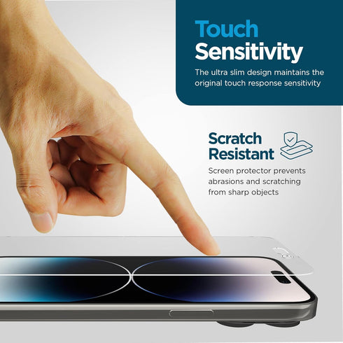 Case-Mate iPhone 14 Pro Max Screen Protector - 6.7 Inch, Anti-Scratch Tempered Glass with Shatter Protection, Easy to