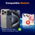 Ultra HD Tempered Glass Lens Protector for iPhone 15 Pro & Pro Max - 3 Pack, Anti-Scratch, Easy Install, Case Friendly.