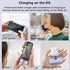 Mini Portable Charger for iPhone, 5000mAh Ultra Compact Power Bank with Built-in Phone Holder, Compatible with 14/13/12