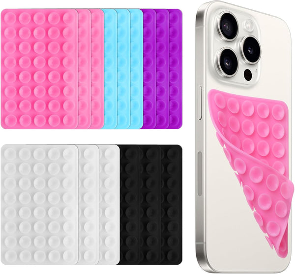 OMASUNB 15PC Suction Phone Grip, Multifunctional Double - Sided Silicone Sticky Phone Mounts,