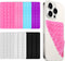 OMASUNB 15PC Suction Phone Grip, Multifunctional Double - Sided Silicone Sticky Phone Mounts,