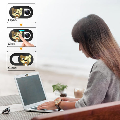 Toojcc Cute-6PCS,Ultra-Thin Laptop Camera Cover Slide Webcam Cover Compatible with Laptop,Computer,Smart