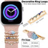 Watch Band Charms - Upgrade Your Watch Strap with Stylish Decorative Rings Loops Compatible with Apple Watch Bands 45mm