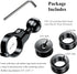 BRCOVAN Handlebar Mount with 1'' TPU Ball Compatible with RAM Mounts B Size Double Socket Arm, Aluminum Material