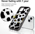 Rosarnnah 15 6.6 15 6.1" Compatible for iPhone Case Cute - Durable Shockproof ft Drop Impact Phone Case - Black Funny