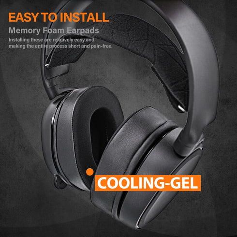 Arctis Pro Thicker Cooling Gel Earpads Compatible with Arctis Pro, Arctis 7/5/3/1, Arctis 9X, Arctis 7X, Silky Cool