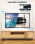 HOME VISION Full Motion TV Wall Mount for 32-84 inch TVs up to 132 lbs, Swivel and Tilt with Dual Articulating Arms
