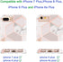 Jaholan Case for iPhone 7 Plus, Bling Glitter Sparkle Rose Gold Marble Design TPU Gel Case