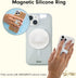 Sonix Magnetic Phone Grip, Removable Silicone Ring Loop Holder | Compatible with MagSafe | White Pearl Tort