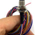 M12 12Pin Male Connector Cable - A Coded Straight Front Mount Cable, 1M Waterproof Male Aviation Socket