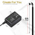 5V 2A DC Power Supply Adapter, Output DC 5V 2000mA for LED Strip, String Lights, Wireless Router, LCD, Hub, Switches,