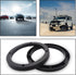 Saim 6.5" Dia Universal Black Plastic Speaker Spacer Adaptor Ring, Mounting Bracket for Car Stereo Speakers