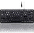 Perixx PERIBOARD-332 Wired Backlit USB Keyboard, Mini Slim Scissor Keys with Big Font, White Illuminated LED