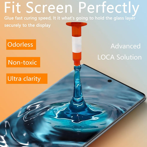 Samsung Galaxy S20 Ultra Front Glass Repair Kit, Screen Replacement with Waterproof Frame Adhesive