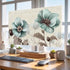 Yukro 40 Inch, 35"x22" Victorian Style Indoor TV Dust Cover, Vintage Blue Flowers Broccoli Elastic TV Dustproof Cover