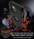 Heavy Duty Case for iPhone 11 Pro Max, with Belt Clip Holster, Built-in Screen Protector, Military Grade Black