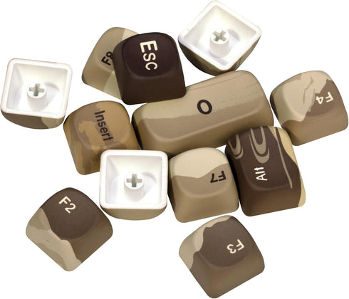 Oasis PBT Keycaps, MOA Custom Keyboard Keycaps Set, 140 Keys, 5 Side Dye Sublimation for Cherry Gateron MX Switches