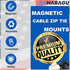 10 Magnet Zip Tie Mount Clips Magnetic Zip Ties Mount Base Holder Multipurpose Wire Cable Holder Mount Wire Clips