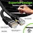 6 1 (10 Pack) Cat6 1ft 10Gbps 550MHz 24AWG RJ45 GEARit Cat Ethernet Patch Cable ft Black Patch Cables Black/Ethernet