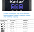 Kastar 4 Pack Battery and LCD Triple USB Charger for Ricoh DB-110, GR III, WG-6, G900 Digital Cameras