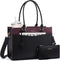 LOVEVOOK Laptop Bag for Women, 2-in-1 Tote Purse with Clutch & Cup
