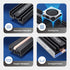 GRAUGEAR M.2 2280 SSD Heatsink with 20mm Cooling Fan, Copper Heat Pipe, Aluminum Plate-Fin Design, Thermal Pads Included